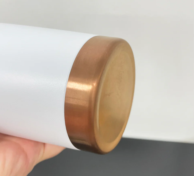 USA RTS 20oz Copper Powder Coat Coffee Mugs with Magnetic Slide Lids  For Laser Engraving-25pcs