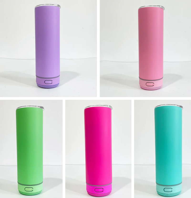 20oz Matte Macaron Colors Blank Sublimation Speaker Tumblers -25pcs