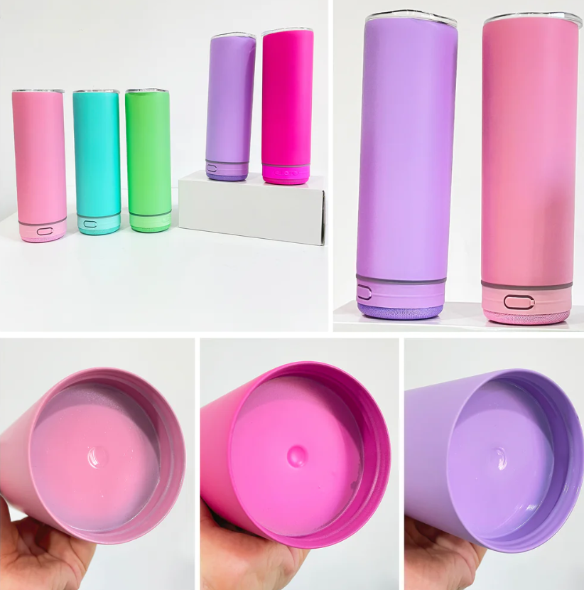 20oz Matte Macaron Colors Blank Sublimation Speaker Tumblers -25pcs