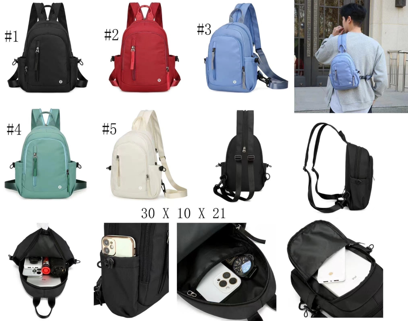lulu backpack-40pcs