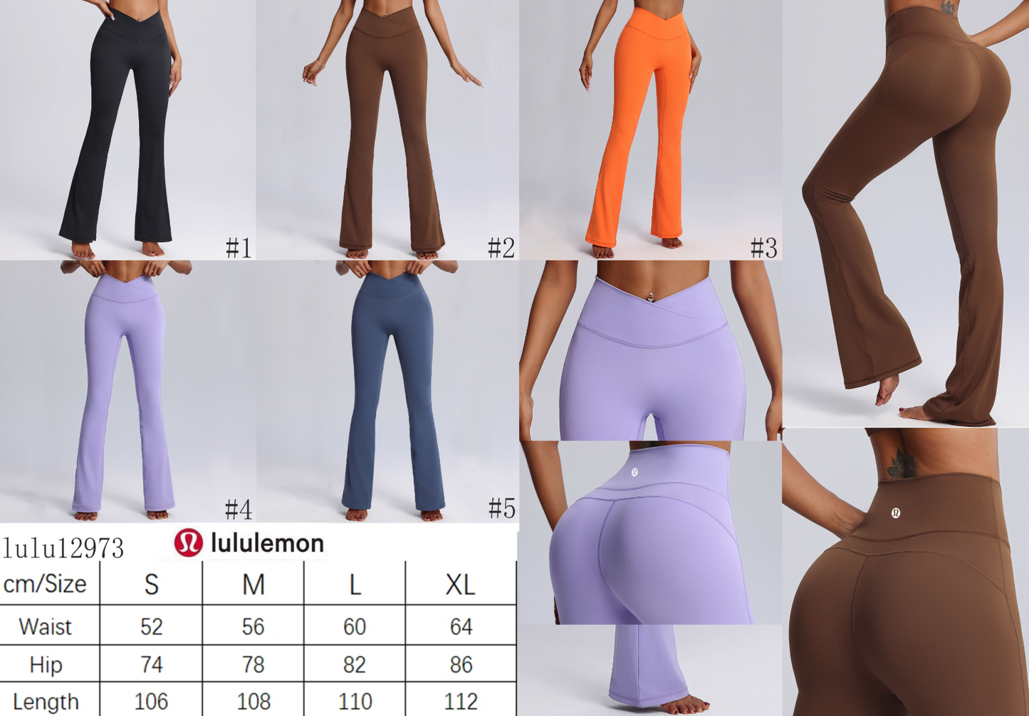 1pc bag & 26pcs clothing, 27pcs lulu products by sea
