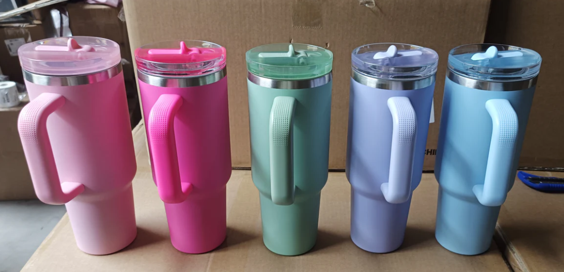 40oz Sublimation Macaron Colors ProTour Lids Qencher Tumblers with No Spill Leak Proof Lids -20pcs