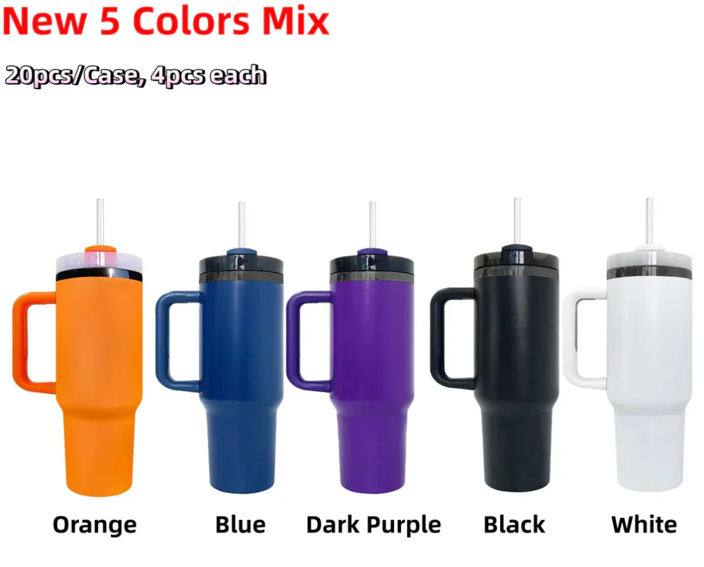 🍬🎃14oz/40oz Black Mirror Underneath Halloween Colors Powder Coat Tumblers for Laser Engraving