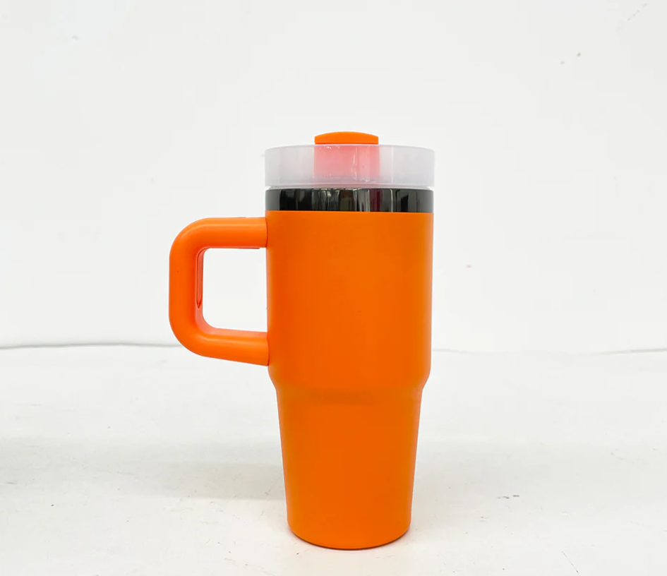 🍬🎃14oz/40oz Black Mirror Underneath Halloween Colors Powder Coat Tumblers for Laser Engraving