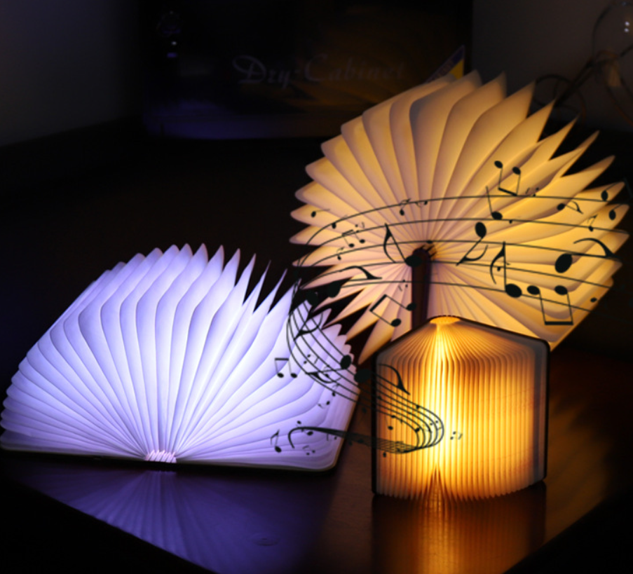 60pcs Creative Foldable LED Book-Shaped Touch Lamp – Decorative Screen/Night Light – New Year Business Gift