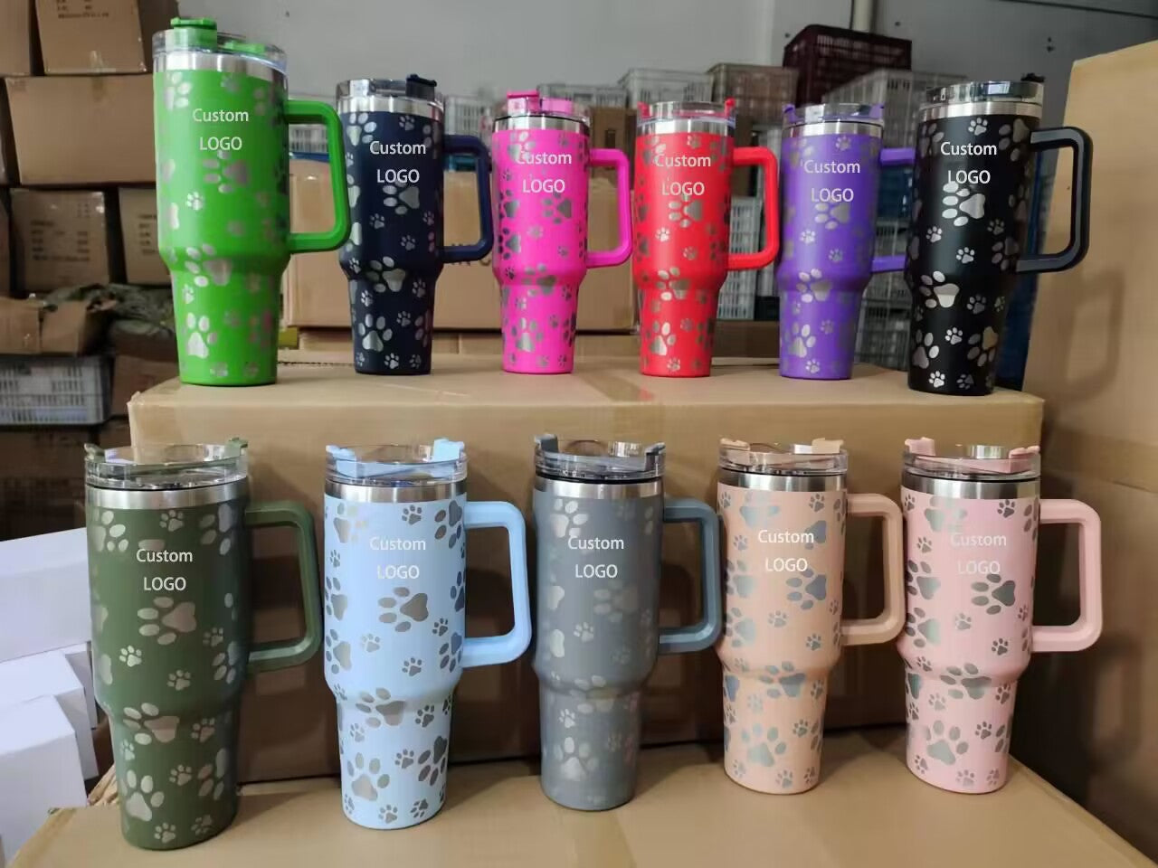 25pcs pack Hot selling 40oz western print tumblers