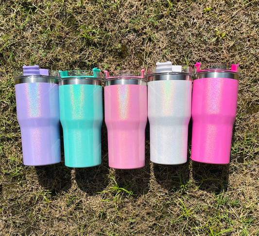 25pcs 20oz blank sublimation shimmer Kids/Adult Sparkly Stanley