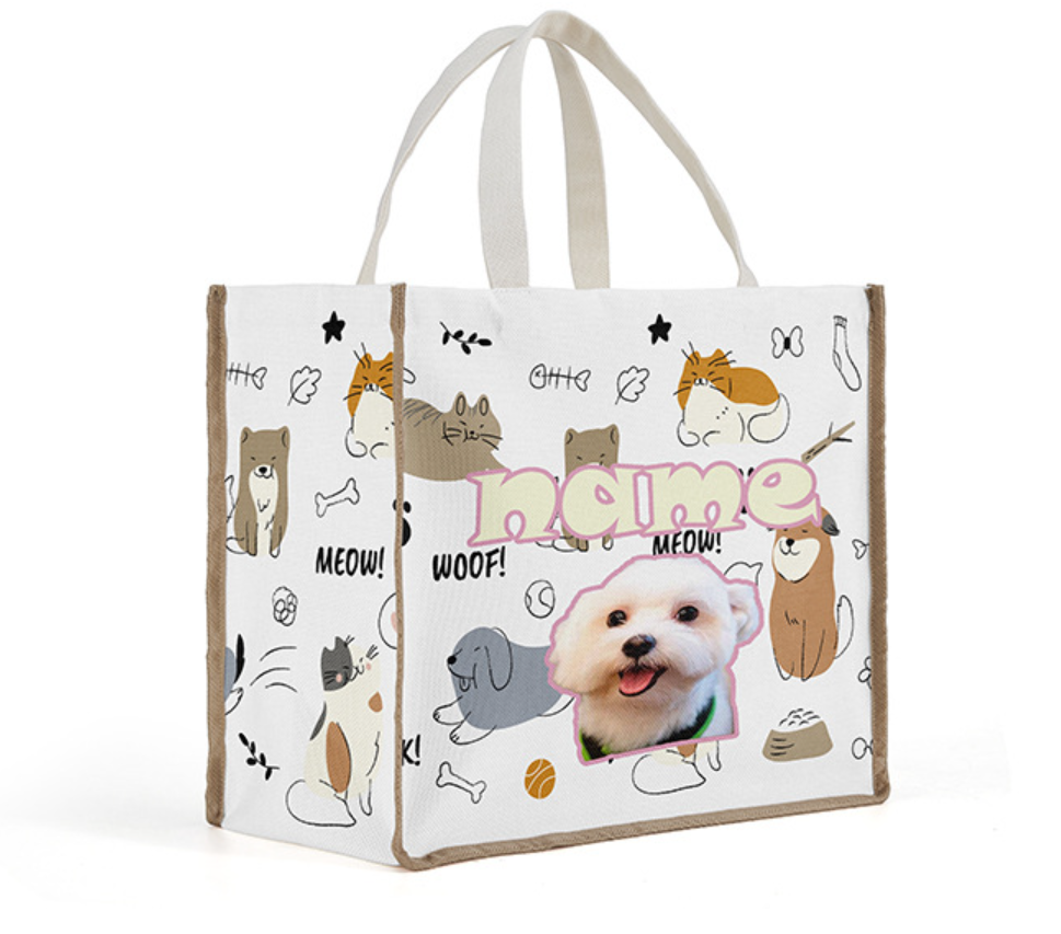 Sublimation Burlap Jute Tote Bag