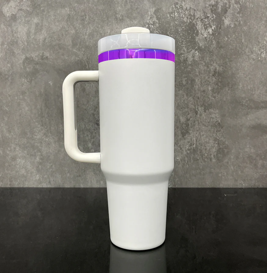 USA RTS - 40oz purple mirror underneath powder coat h2.0 quencher tumblers-20pcs