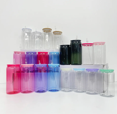 20oz Clear Jelly Color Acrylic Plastic Can Cup