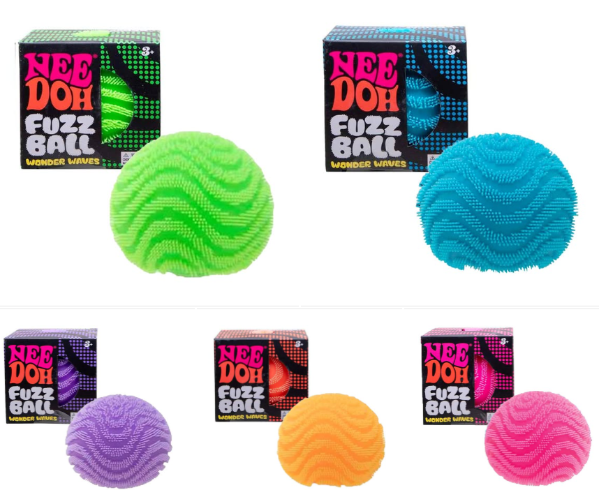 USA Warehouse Maltose Filling Needoh Fuzzy Ball Squish Stress Relief Fidget Toy for Kids & Butters-147pcs
