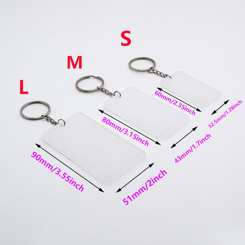 Motel Keychain Acrylic keychain Sublimation blank Acrylic Keychain Blanks