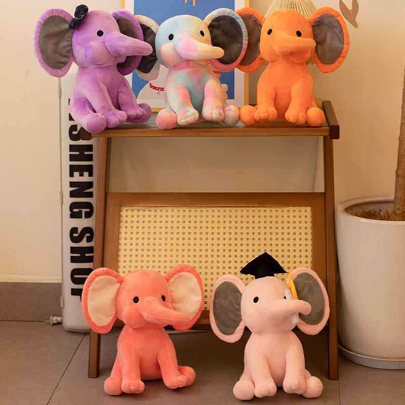 120pcs pack sublimation Cute elephants 25cm 9.8’’  plush toys elephant stuffed soft toys