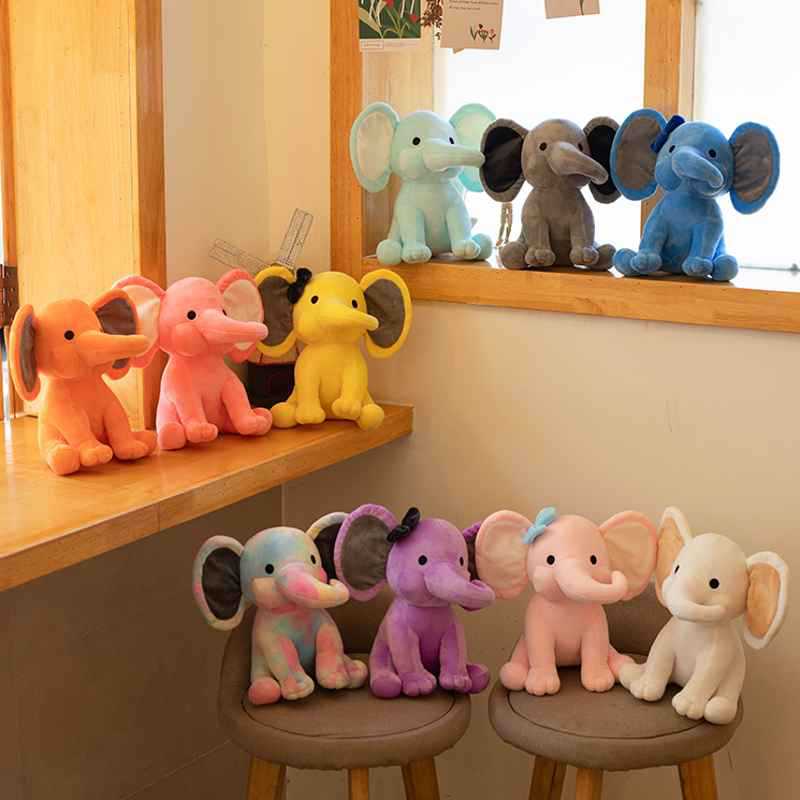 120pcs pack sublimation Cute elephants 25cm 9.8’’  plush toys elephant stuffed soft toys