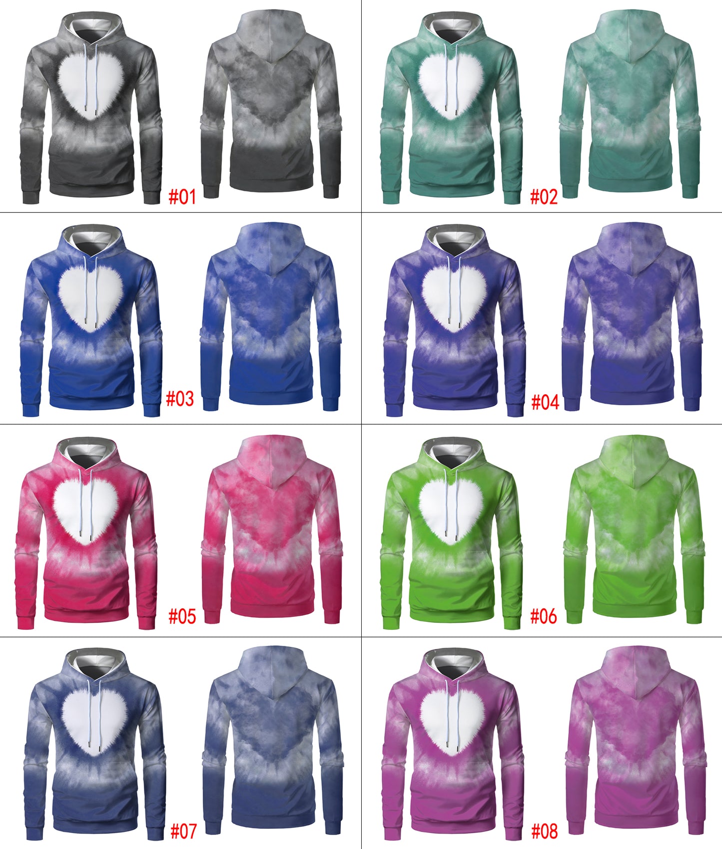 Wholesale USA Size Sublimation Blanks Hoodies Custom Print Polyester Fleece Sweatshirts Faux Bleached Sublimation Hoodie