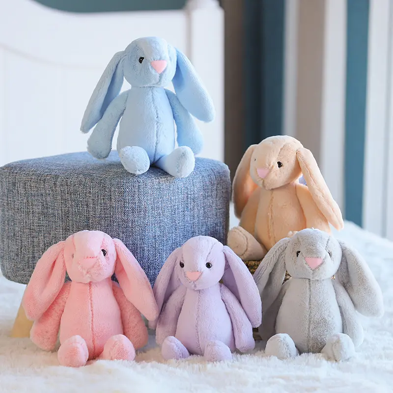 Long Ears Stuffed Toy Rabbit Easter 25cm Bunny Stuffed Toy Soft Plush Bunny Pillow plush toy