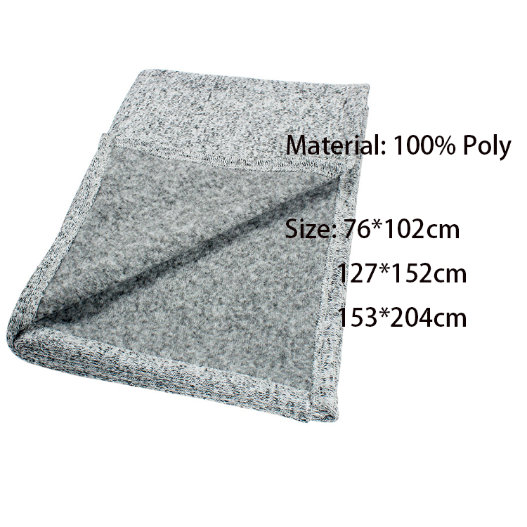 100% polyester gray flannelette sublimation printing blankets blank spot wholesale nap blanket