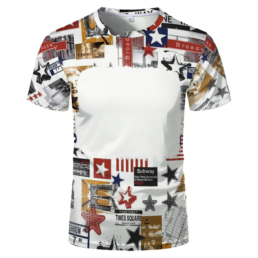 US Style unisex adults kids plain bleached t shirts 100% polyester bleach sublimation t shirt for sublimation printing