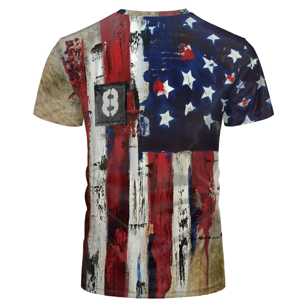 US Style unisex adults kids plain bleached t shirts 100% polyester bleach sublimation t shirt for sublimation printing