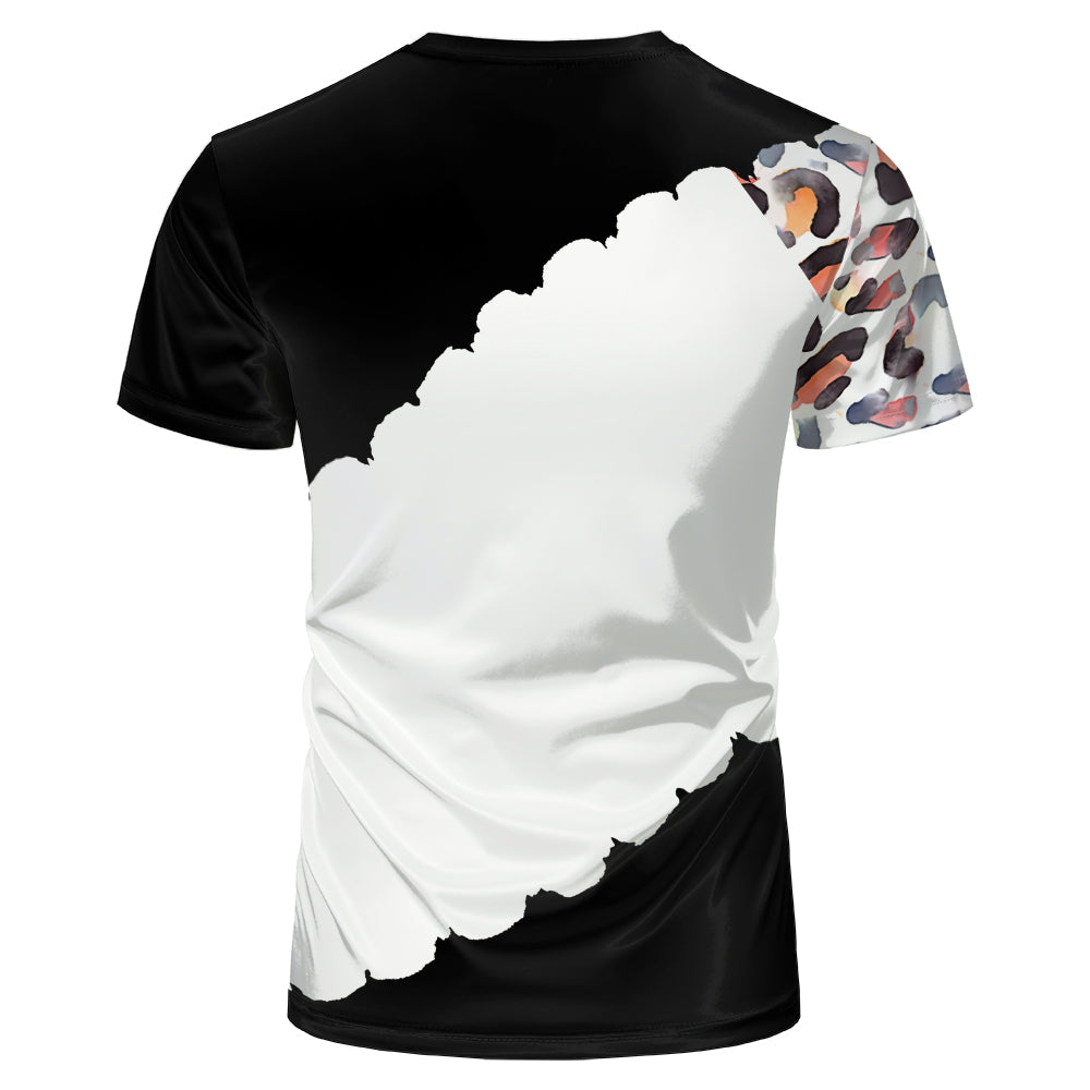 Wholesale US Oversize Men Shirts Sublimation Faux Bleached Tshirts Custom Print Polyester Tie Dye Sublimation Blank Shirt