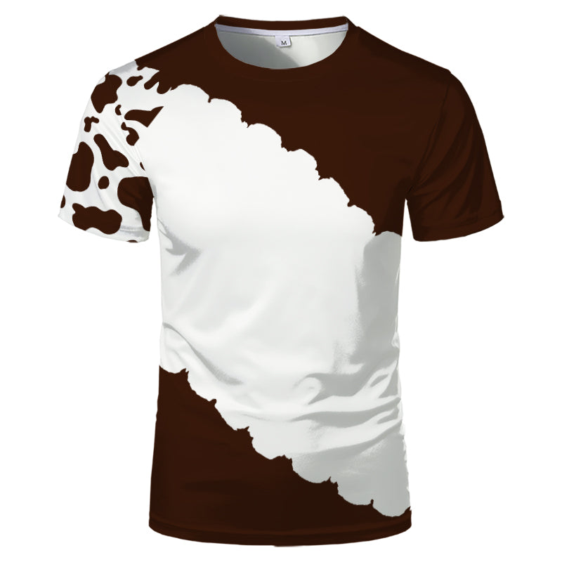 Wholesale US Oversize Men Shirts Sublimation Faux Bleached Tshirts Custom Print Polyester Tie Dye Sublimation Blank Shirt