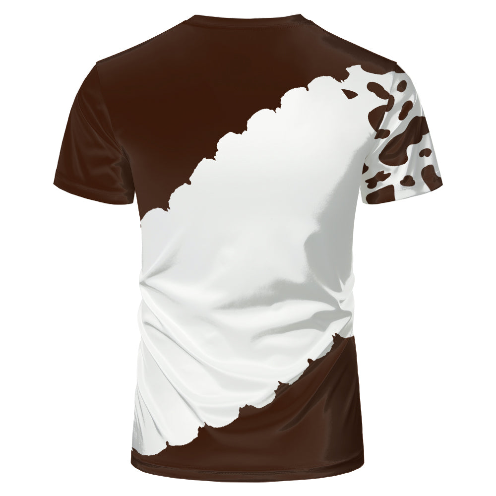 Wholesale US Oversize Men Shirts Sublimation Faux Bleached Tshirts Custom Print Polyester Tie Dye Sublimation Blank Shirt