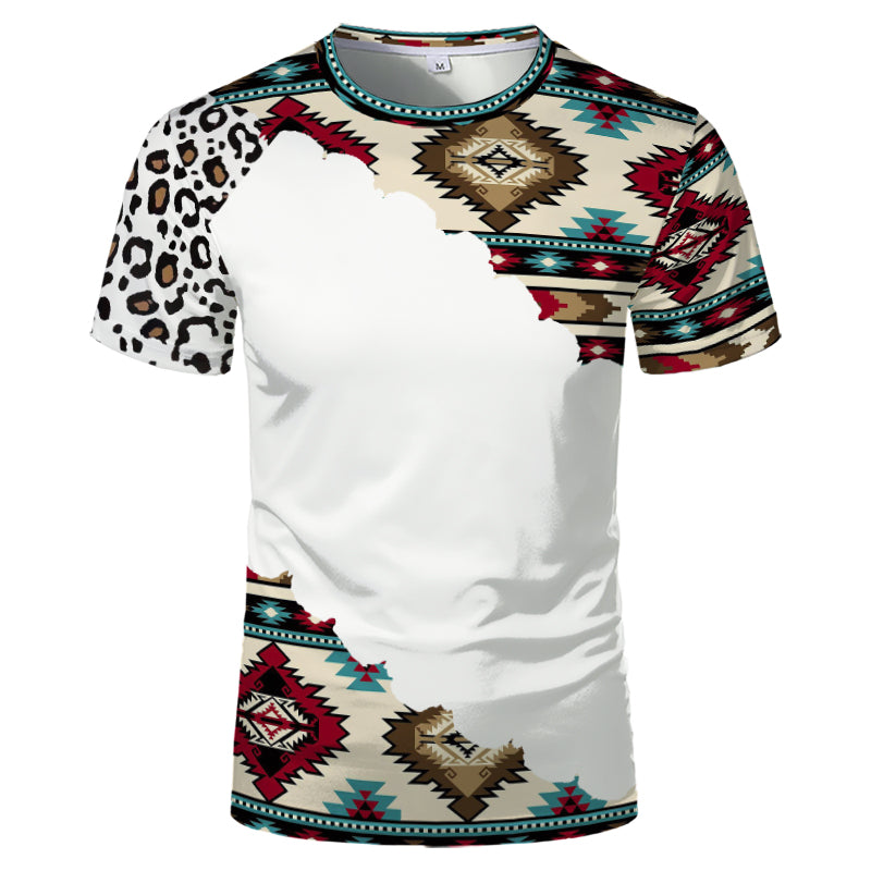 Wholesale US Oversize Men Shirts Sublimation Faux Bleached Tshirts Custom Print Polyester Tie Dye Sublimation Blank Shirt