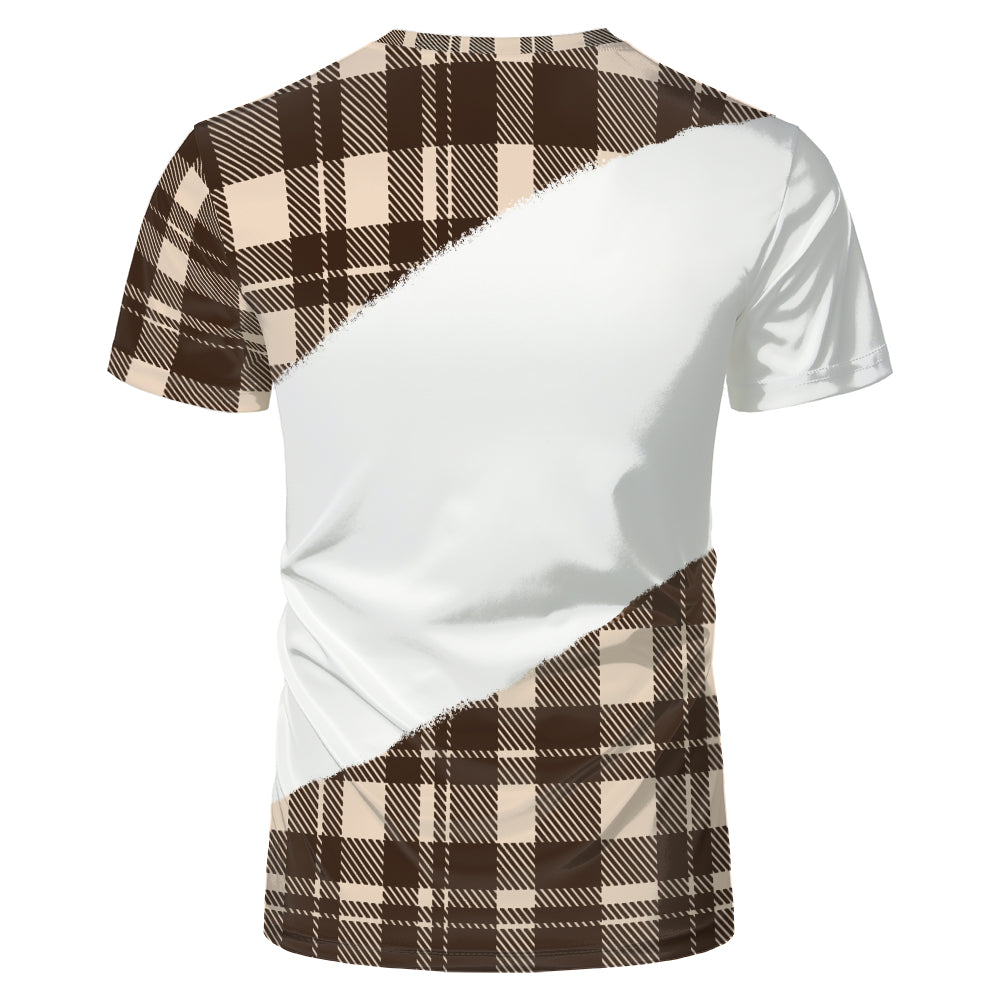Wholesale US Oversize Men Shirts Sublimation Faux Bleached Tshirts Custom Print Polyester Tie Dye Sublimation Blank Shirt