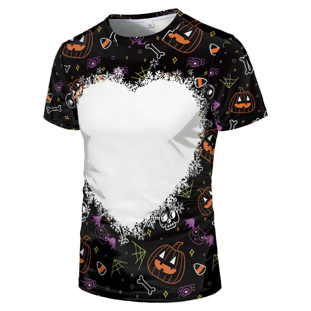 Halloween designs US size kids adults S- 6XL 100% olyester blanched sublimation shirts faux