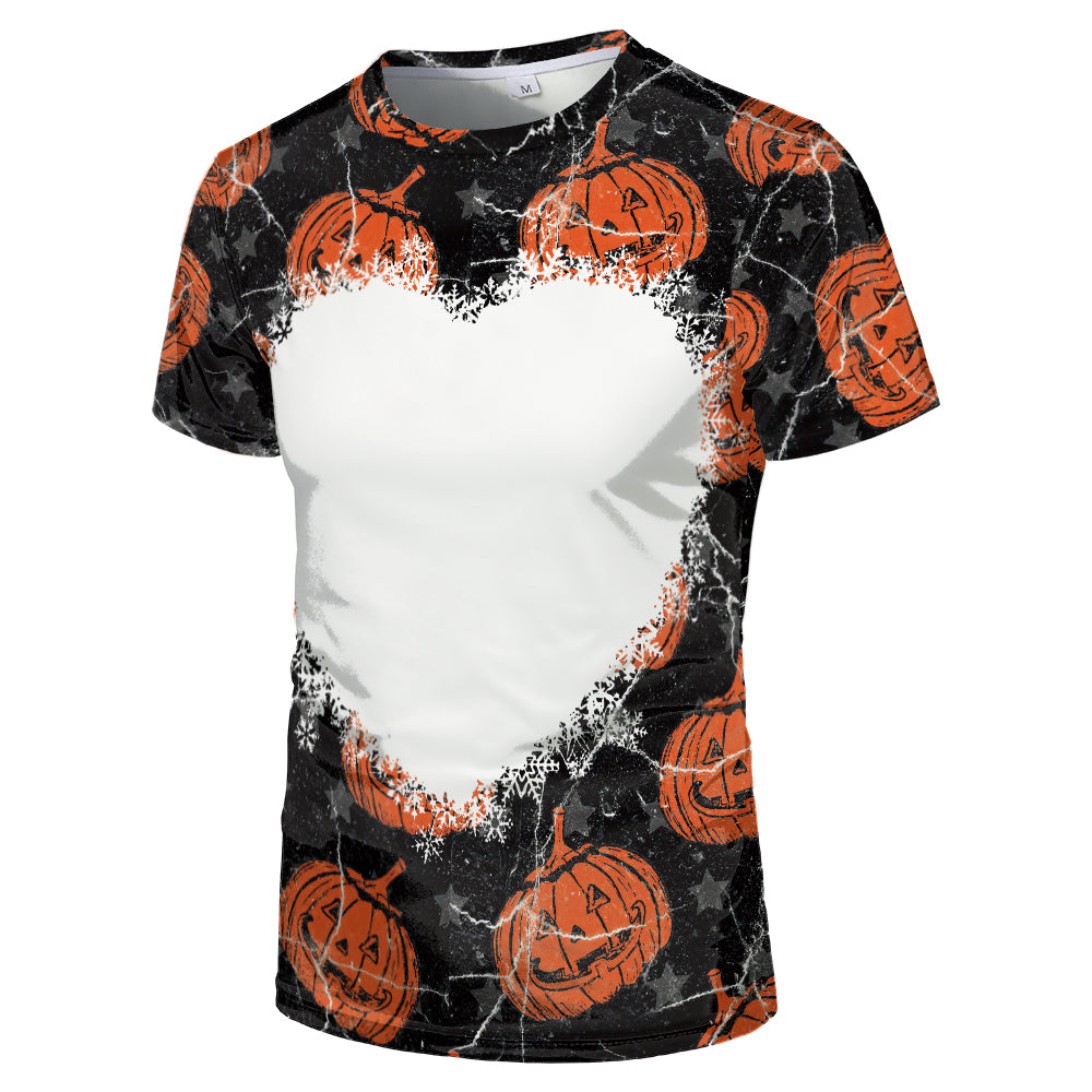 Halloween designs US size kids adults S- 6XL 100% olyester blanched sublimation shirts faux