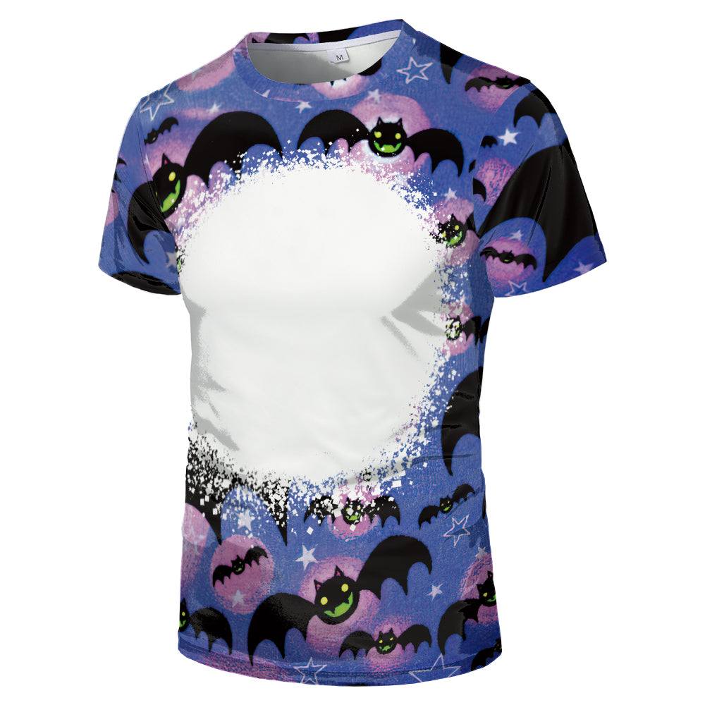 Halloween designs US size kids adults S- 6XL 100% olyester blanched sublimation shirts faux
