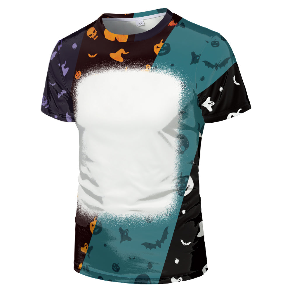 Halloween designs US size kids adults S- 6XL 100% olyester blanched sublimation shirts faux