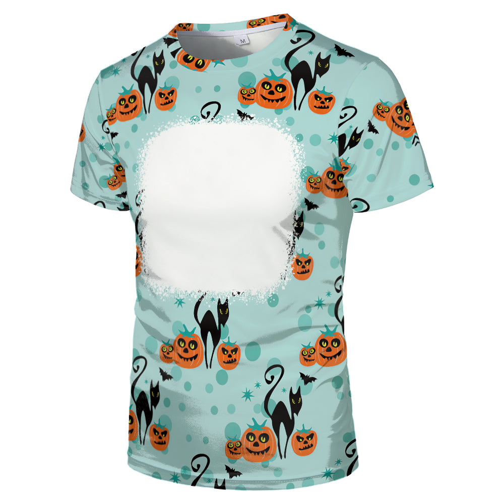 Halloween designs US size kids adults S- 6XL 100% olyester blanched sublimation shirts faux