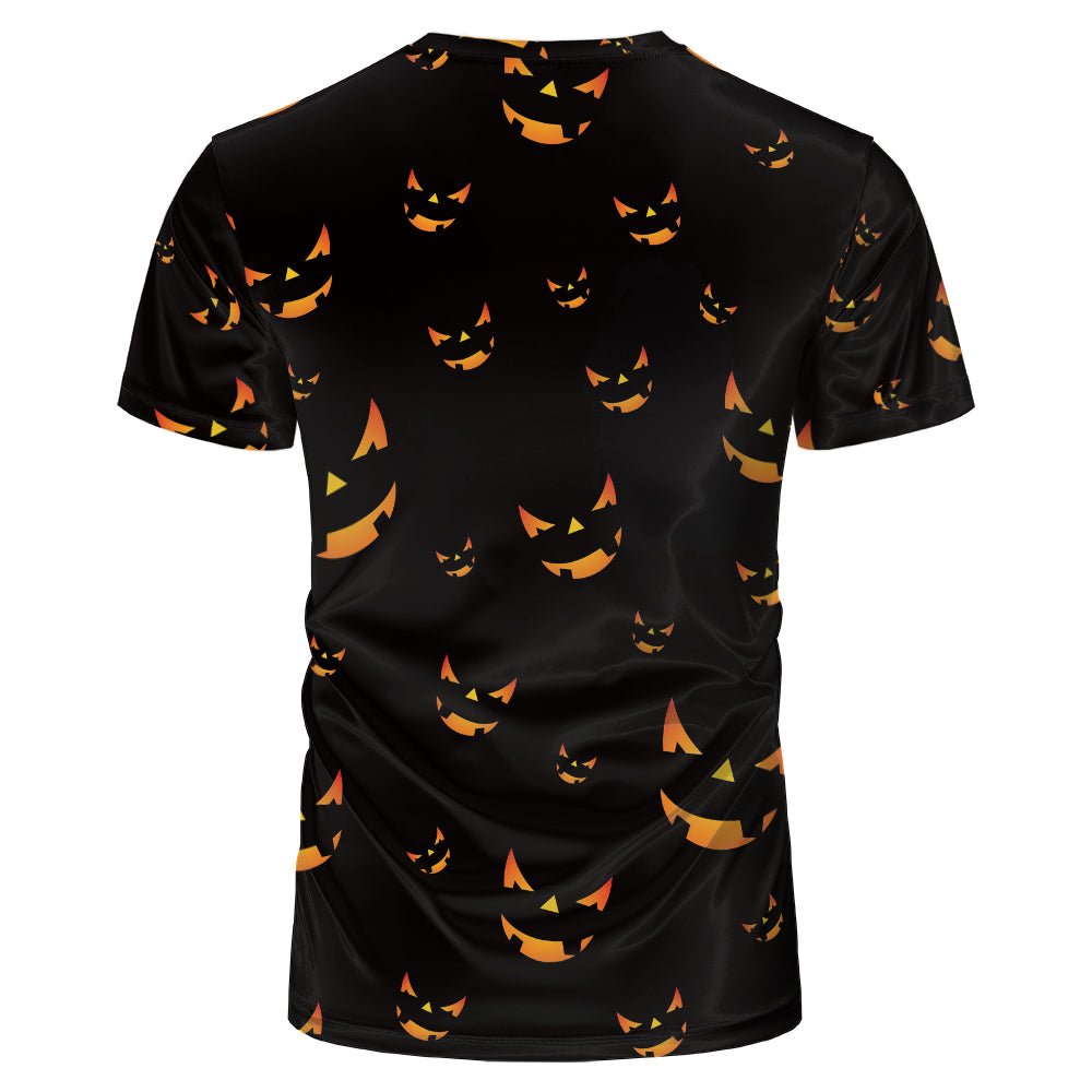 Halloween designs US size kids adults S- 6XL 100% olyester blanched sublimation shirts faux