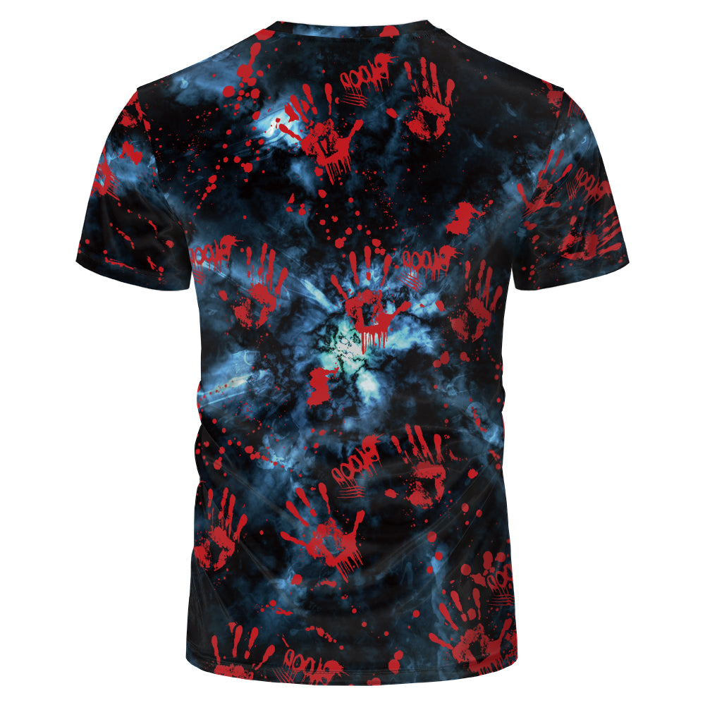 Halloween designs US size kids adults S- 6XL 100% olyester blanched sublimation shirts faux