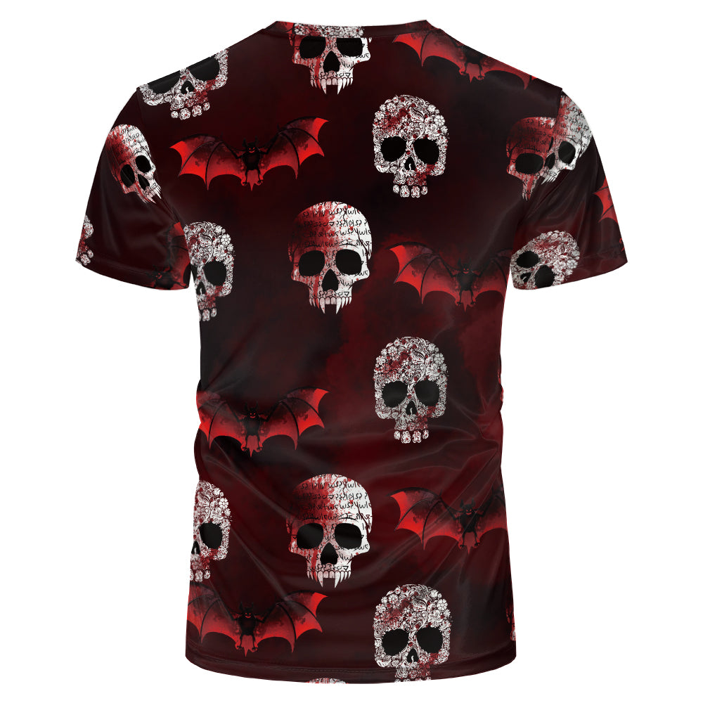 Halloween designs US size kids adults S- 6XL 100% olyester blanched sublimation shirts faux