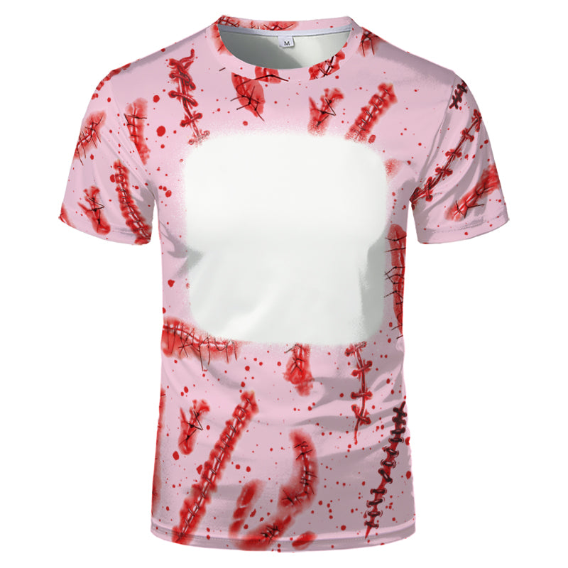 Halloween designs US size kids adults S- 6XL 100% olyester blanched sublimation shirts faux