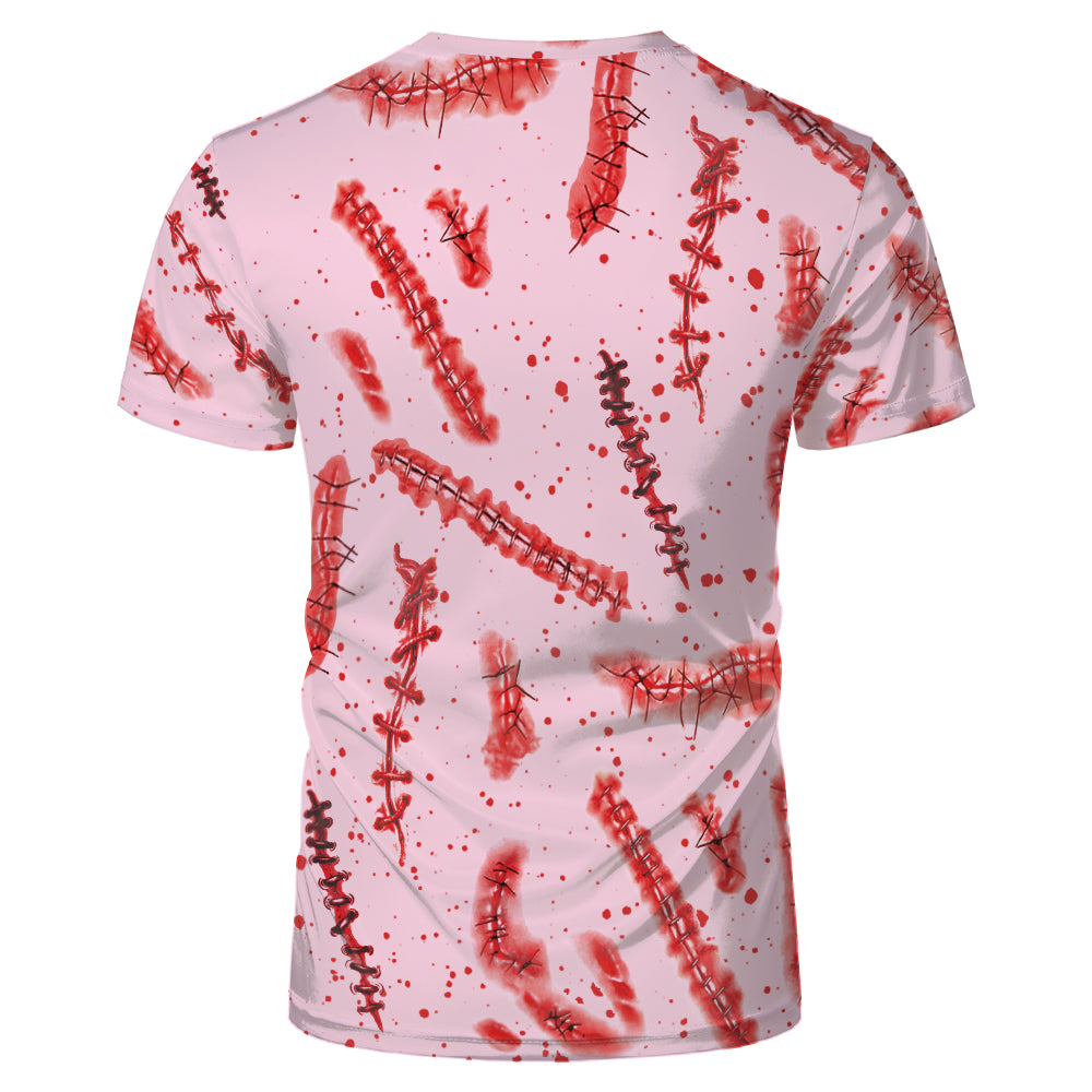 Halloween designs US size kids adults S- 6XL 100% olyester blanched sublimation shirts faux