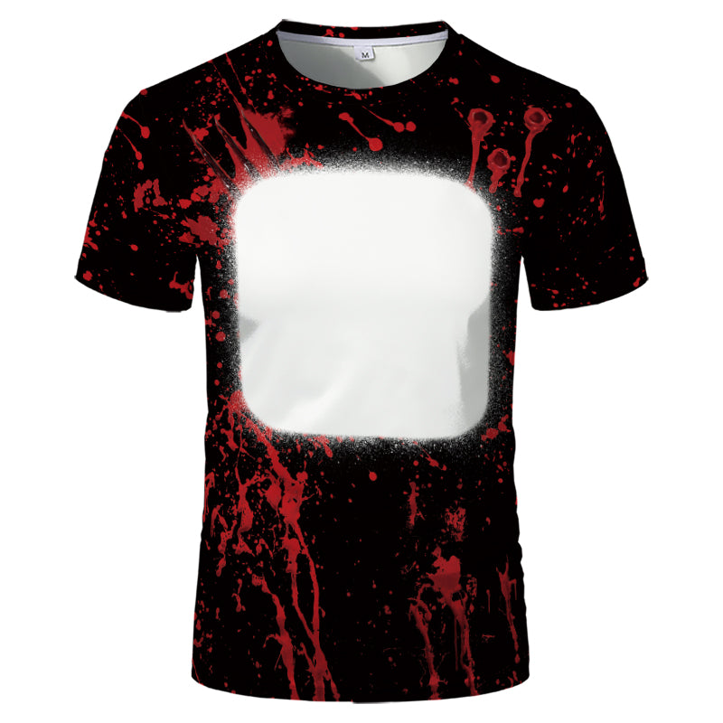 Halloween designs US size kids adults S- 6XL 100% olyester blanched sublimation shirts faux
