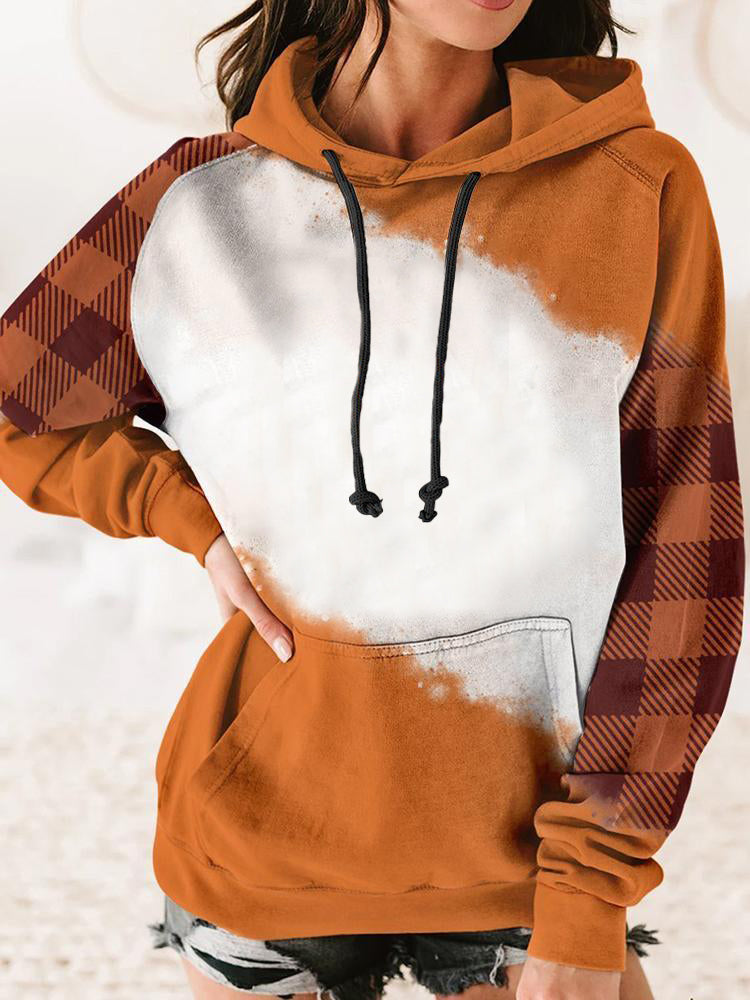 95%  polyester and 5% spandex bleached sublimation hoodies blank faux bleach hoody