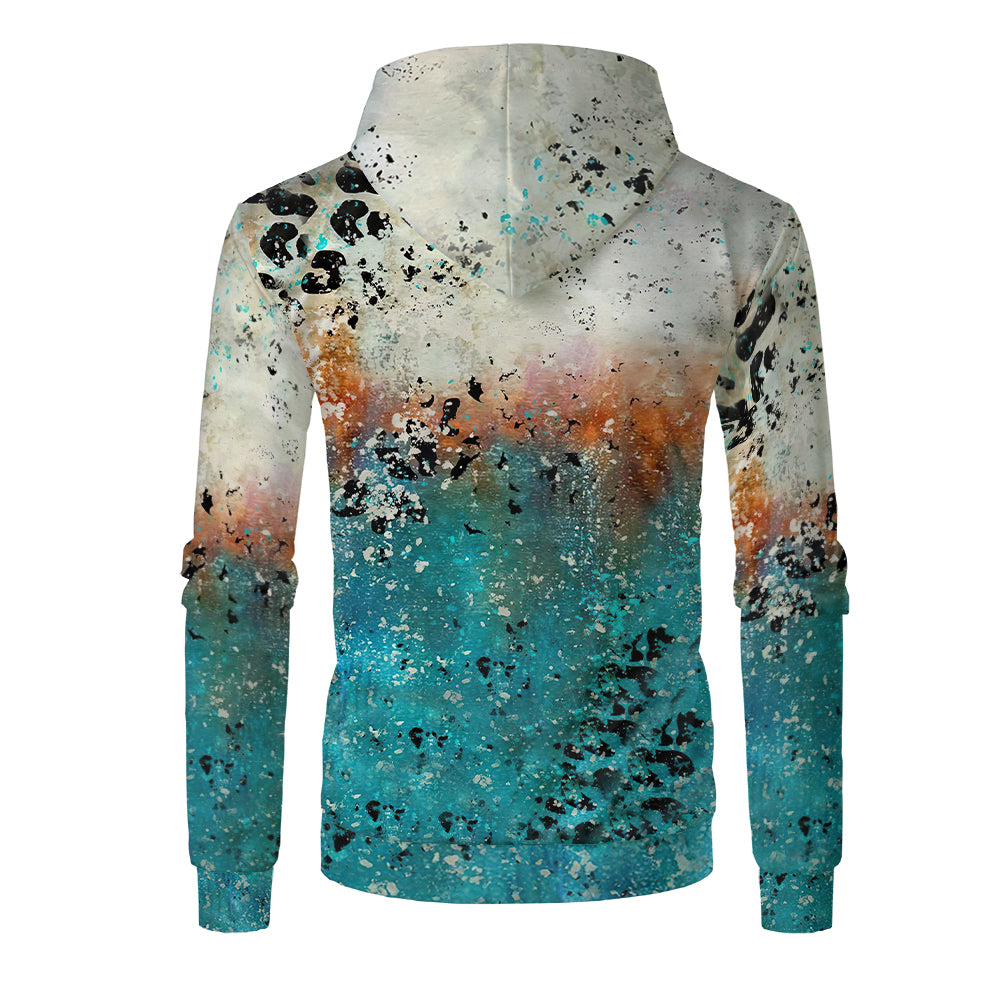 Custom Print Unisex Fleece Hooded Pullover Faux Bleach Polyester Bleached Look Sublimation Blanks Hoodies For Men and women