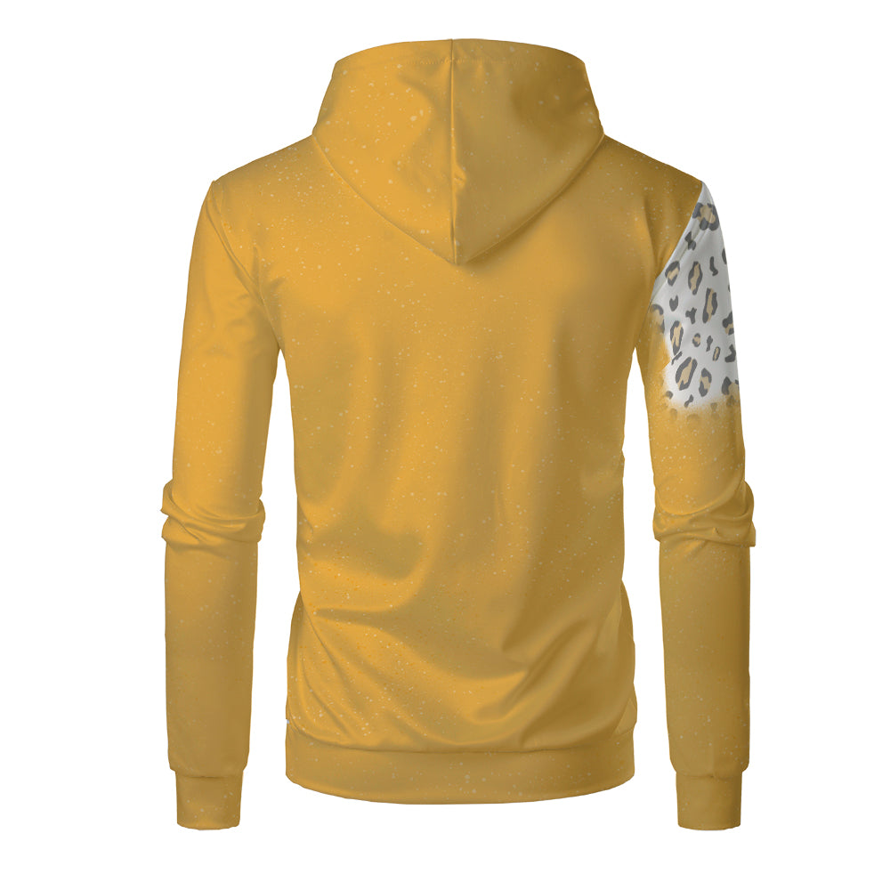 Custom Print Unisex Fleece Hooded Pullover Faux Bleach Polyester Bleached Look Sublimation Blanks Hoodies For Men and women