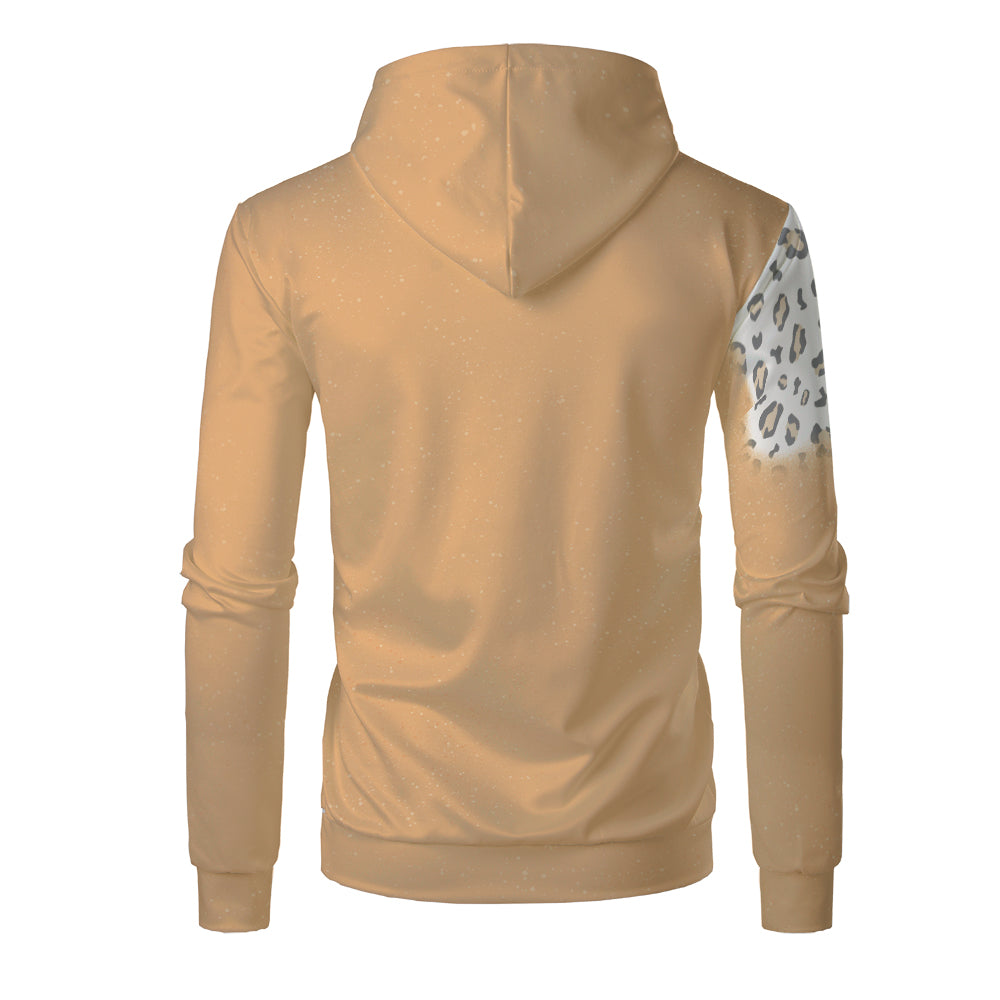 Custom Print Unisex Fleece Hooded Pullover Faux Bleach Polyester Bleached Look Sublimation Blanks Hoodies For Men and women