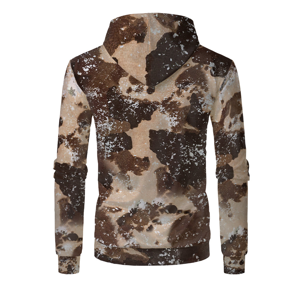 Custom Print Unisex Fleece Hooded Pullover Faux Bleach Polyester Bleached Look Sublimation Blanks Hoodies For Men and women