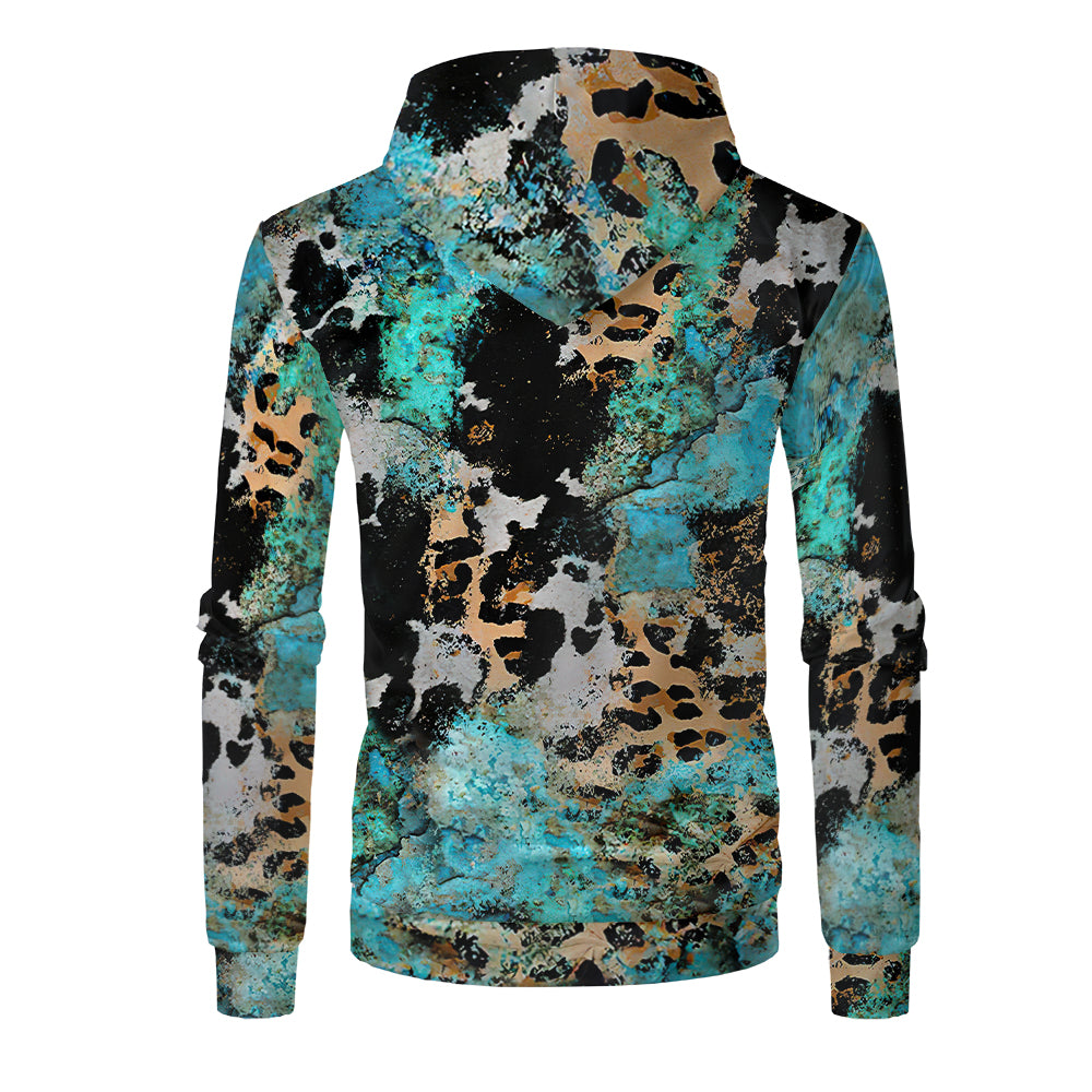 Custom Print Unisex Fleece Hooded Pullover Faux Bleach Polyester Bleached Look Sublimation Blanks Hoodies For Men and women