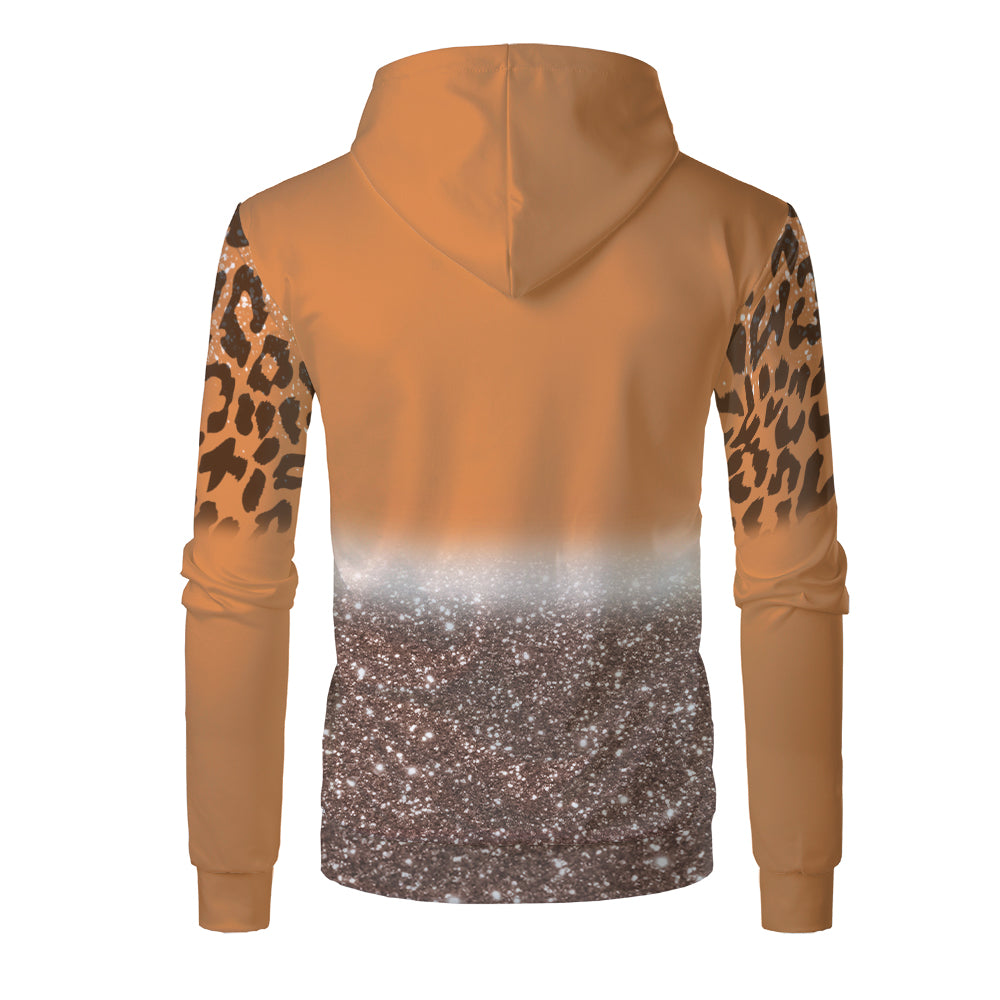 Custom Print Unisex Fleece Hooded Pullover Faux Bleach Polyester Bleached Look Sublimation Blanks Hoodies For Men and women