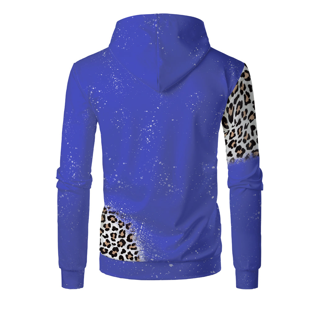 Custom Print Unisex Fleece Hooded Pullover Faux Bleach Polyester Bleached Look Sublimation Blanks Hoodies For Men and women