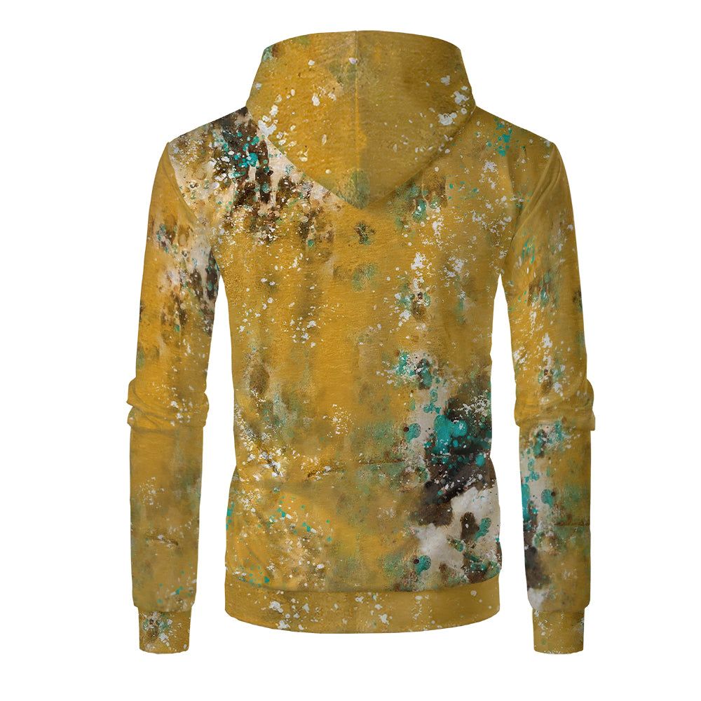 Custom Print Unisex Fleece Hooded Pullover Faux Bleach Polyester Bleached Look Sublimation Blanks Hoodies For Men and women