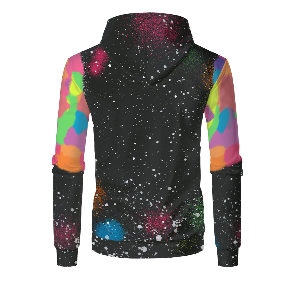 Custom Print Unisex Fleece Hooded Pullover Faux Bleach Polyester Bleached Look Sublimation Blanks Hoodies For Men and women