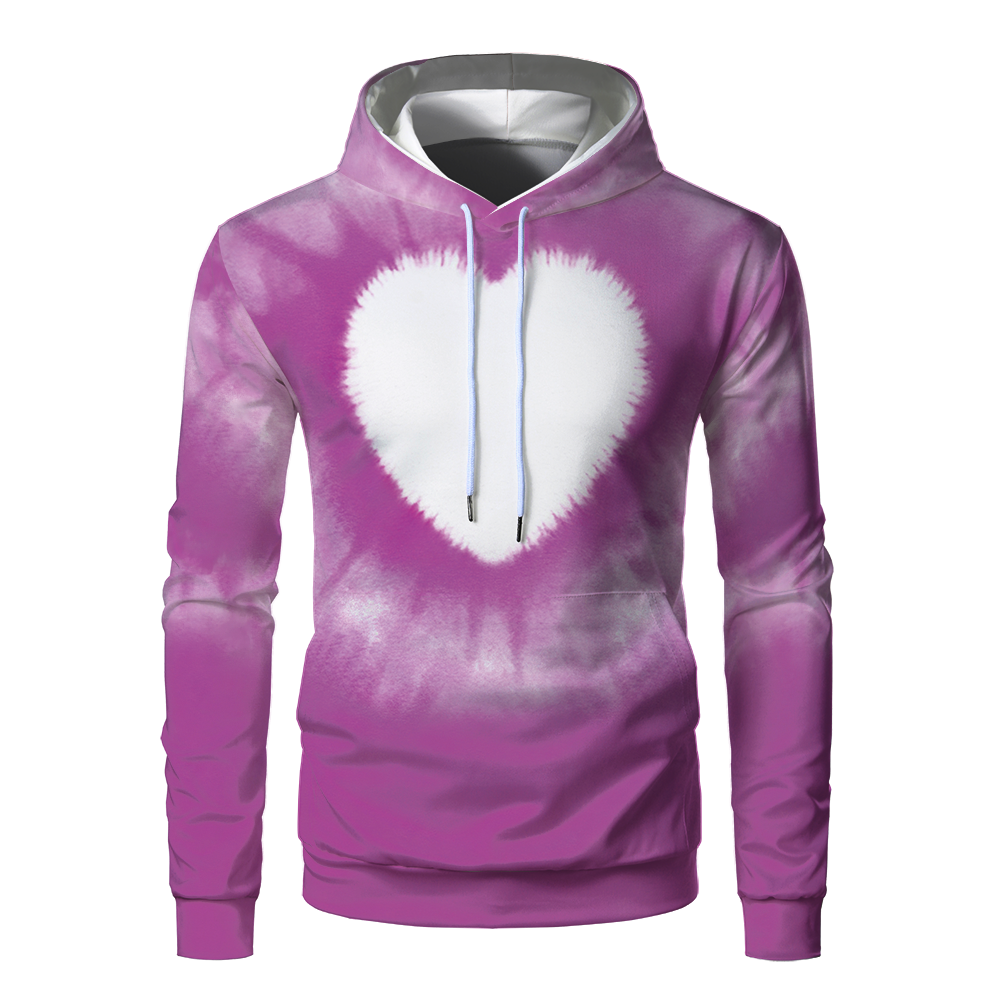 Wholesale USA Size Sublimation Blanks Hoodies Custom Print Polyester Fleece Sweatshirts Faux Bleached Sublimation Hoodie